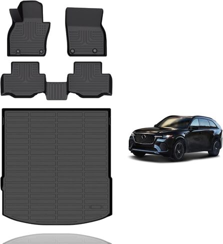 Wayhigh-All Weather Floor Mats and Cargo Liner for Mazda CX-30 2020-2024 2025 TPE Car Mats Waterproof Anti-Slip Floor Liners Accessories in Saudi Arabia