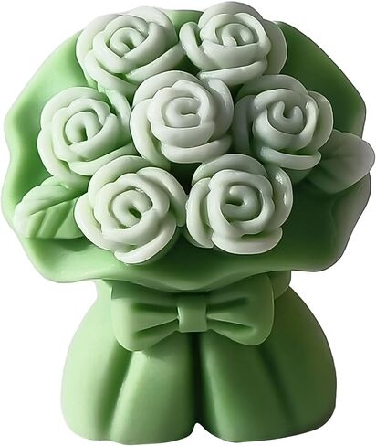 Tulip Rose Flower Candle Silicone Wave Spiral Candle Mold - Silicone Resin Casting Molds for Candle & Resin & Soap Craft Supplies in Saudi Arabia
