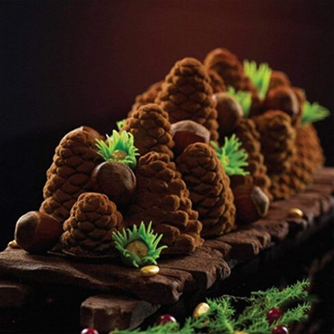 Ocpo Kitchen 3d Pinecone Silicone Mould for Baking Mousse Cake ، الحلوى الفرنسية ، الصابون ، شموع ، قالب تزيين كعكة الكريسم in Kuwait