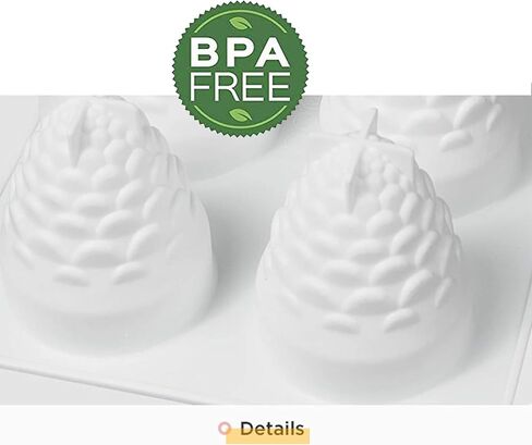 Ocpo Kitchen 3d Pinecone Silicone Mould for Baking Mousse Cake ، الحلوى الفرنسية ، الصابون ، شموع ، قالب تزيين كعكة الكريسم in Kuwait