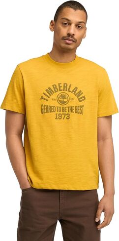 Timberland Men's Seasonal Logo Graphic Short Sleeve in Saudi Arabia