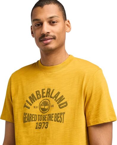 Timberland Men's Seasonal Logo Graphic Short Sleeve in Saudi Arabia
