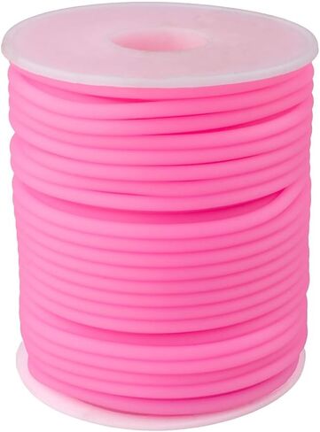 Craft County Hollow Rubber Tubing – 75 ft Spools of Super Flexible Tubing – Great for Arts & Crafts – Lime 2 mm in Saudi Arabia