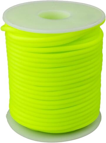 Craft County Hollow Rubber Tubing – 75 ft Spools of Super Flexible Tubing – Great for Arts & Crafts – Lime 2 mm in Saudi Arabia