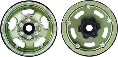 4PCS Aluminum 1.9 Inch Beadlock Wheels Hubs for 1/10 Axial Wraith RR10 YETI SCX10 D90 TRAXXAS TRX4 CC01 RC Crawler Car in Saudi Arabia