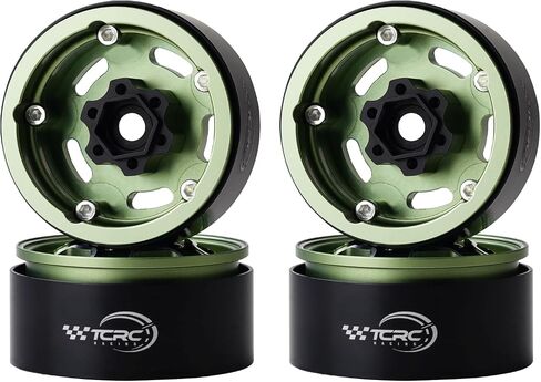 4PCS Aluminum 1.9 Inch Beadlock Wheels Hubs for 1/10 Axial Wraith RR10 YETI SCX10 D90 TRAXXAS TRX4 CC01 RC Crawler Car in Saudi Arabia
