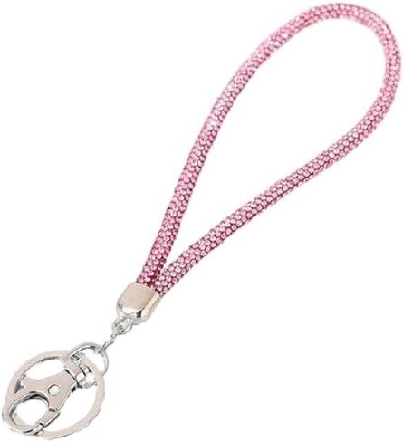 Women's Rhinestone Lanyard,Bling Diamond Wristlet Keychain Bracelet for Keys, Purse, Car Keys,Wallet 7.9 Inch in Kuwait