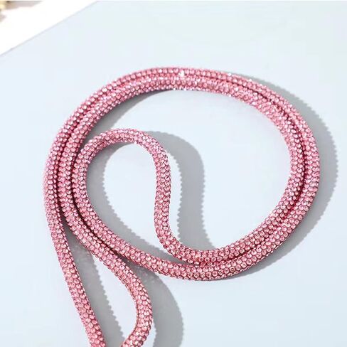 Women's Rhinestone Lanyard,Bling Diamond Wristlet Keychain Bracelet for Keys, Purse, Car Keys,Wallet 7.9 Inch in Kuwait