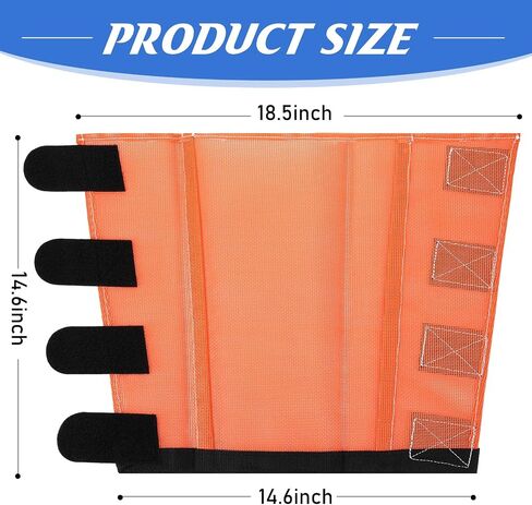Set of 8 Mesh Fly Boots for Horse Breathable Mesh Horse Boots Protective Loose Wraps Adjustable for Preventing Legs Reduces Flies and Mosquitoes Bites(Orange, Pink,L) in Saudi Arabia