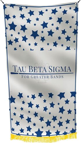 Tau Beta Sigma Sorority Greek Life Licensed Flag 3x5 Feet Flag Banner Wall Decor Outdoor Indoor Decoration Brass Grommets Double Stitch (Tau Beta Sigma # 4) in Saudi Arabia