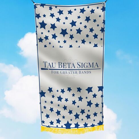 Tau Beta Sigma Sorority Greek Life Licensed Flag 3x5 Feet Flag Banner Wall Decor Outdoor Indoor Decoration Brass Grommets Double Stitch (Tau Beta Sigma # 4) in Saudi Arabia