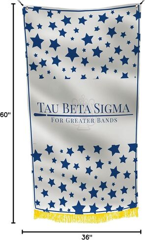 Tau Beta Sigma Sorority Greek Life Licensed Flag 3x5 Feet Flag Banner Wall Decor Outdoor Indoor Decoration Brass Grommets Double Stitch (Tau Beta Sigma # 4) in Saudi Arabia