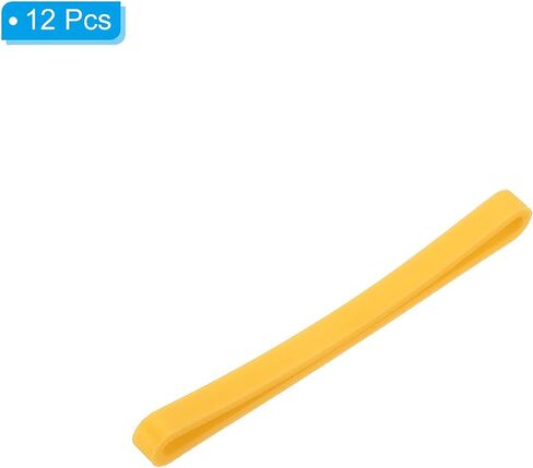 أشرطة مطاطية 3 "Patikil 3" ، 12 PCS نطاقات ممتدة مرنة للكتب ، والدفاتر ، والفن ، والفخاخ ، والتمرين ، والطبخ ، والأصفر in Kuwait
