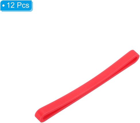 PATIKIL 3" Rubber Bands, 12 Pcs Durable Elastic Stretchy Bands for Books, Notebooks, Art, Traps, Exercise, Cooking, Yellow in Saudi Arabia