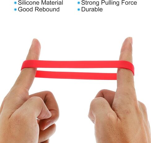 PATIKIL 3" Rubber Bands, 12 Pcs Durable Elastic Stretchy Bands for Books, Notebooks, Art, Traps, Exercise, Cooking, Yellow in Saudi Arabia