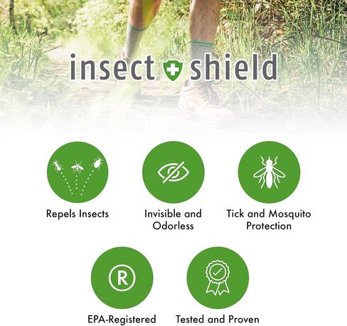 Insect Shield Premium Permethrin Spray - Tick, Flea, Fly, Mosquito, Chigger, Spider & Bed Bug Repellent for Clothing, Gear, Furniture, & Tents, Last up to 60 Days, Clear, 6 Oz Aerosol in Kuwait