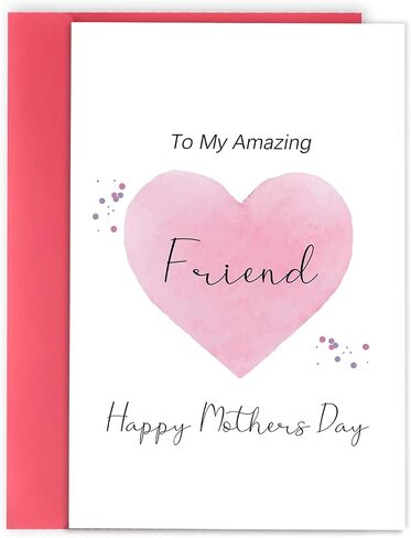 YiKaLus Happy Mothers Day Card for Bestie, Best Friends Mothers Day Gifts, To My Amazing Friend in Saudi Arabia