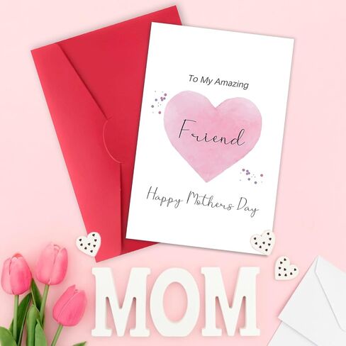 YiKaLus Happy Mothers Day Card for Bestie, Best Friends Mothers Day Gifts, To My Amazing Friend in Saudi Arabia