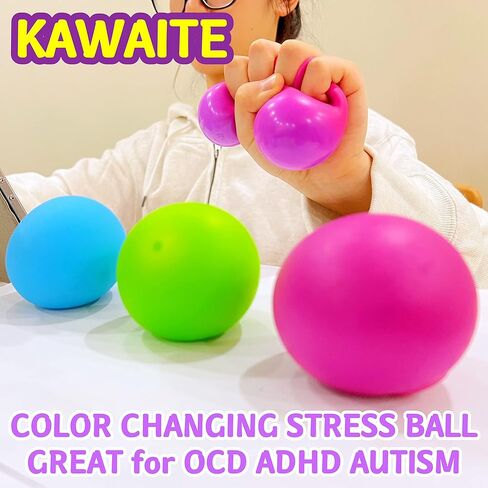 لعبة Squishy Dough Ball Toy (حزمة واحدة) كرات الإجهاد الممتدة للأطفال والبالغين ، ألعاب الضغط اللطيفة واللاعنة المتغيرة لليخونة ، كرة اسفنجي ، مثالية للقلق المراهقين ، مرض التوحد ، ADHD (الأرجواني) in Kuwait