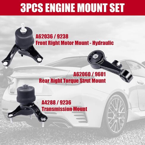 PateWinEngine Motor Mount Compatible with Fits 2002-2006 Toyota Camry 2.4L A4203 A4211 A4207 A4204 Auto Transmission in Saudi Arabia