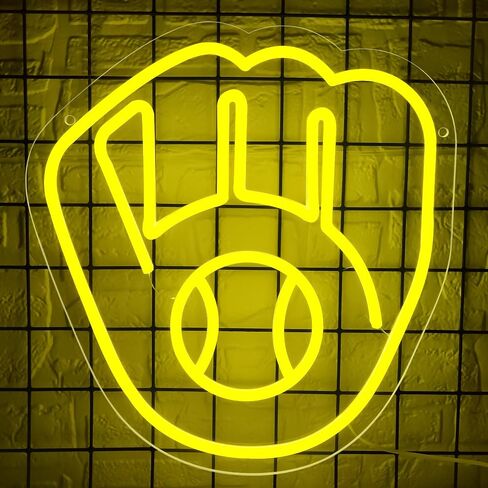 Baseball Neon Sign SOX Baseball Team Logo Chicago Neon Light Up Sign for Wall Baseball Led Sign for Bedroom Gifts for Baseball Fans Neon Sign for Man Cave 5V USB Powered Size 15.7 * 11.4inch(ZYLD141) in Kuwait