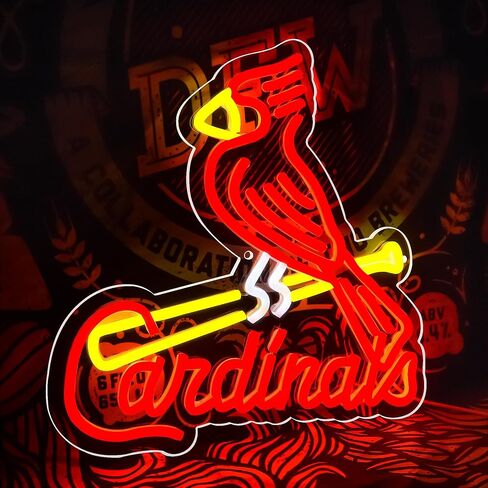 Baseball Neon Sign SOX Baseball Team Logo Chicago Neon Light Up Sign for Wall Baseball Led Sign for Bedroom Gifts for Baseball Fans Neon Sign for Man Cave 5V USB Powered Size 15.7 * 11.4inch(ZYLD141) in Kuwait