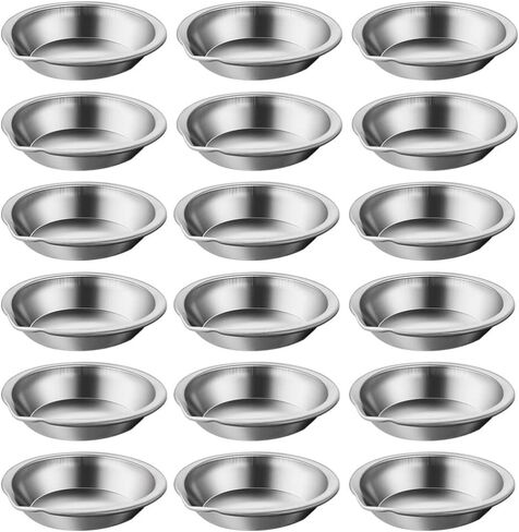 18pcs لوحة الطلاء الفولاذ المقاوم للصدأ صينية متعددة الأسلحة القابلة لإعادة الاستخدام لألوان مائية لسهولة خلط الألوان لفنانين المدارس والهواة in Kuwait