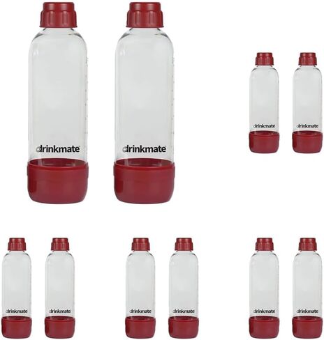 DrinkMate Carbonation Bottles (Twin-Pack) (1L, Black) in Kuwait
