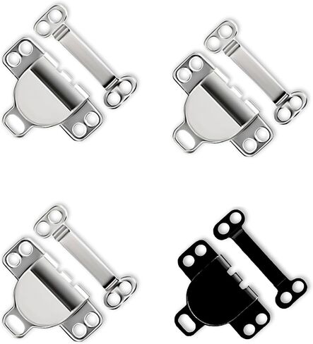 Hook and Eye Closures 4 Pcs Metal Hook and Eye for Clothig Pants Skirt Bra Trousers Dress DIY Craft in Kuwait