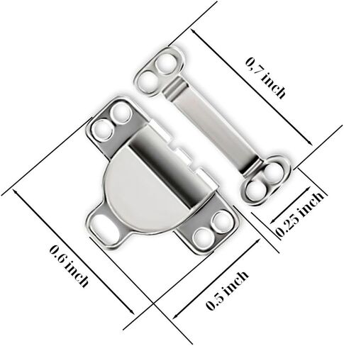 Hook and Eye Closures 4 Pcs Metal Hook and Eye for Clothig Pants Skirt Bra Trousers Dress DIY Craft in Kuwait
