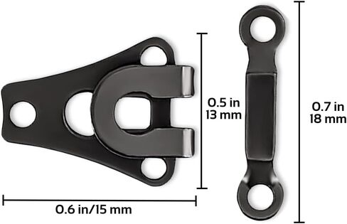 Hook and Eye Closures 4 Pcs Metal Hook and Eye for Clothig Pants Skirt Bra Trousers Dress DIY Craft in Kuwait