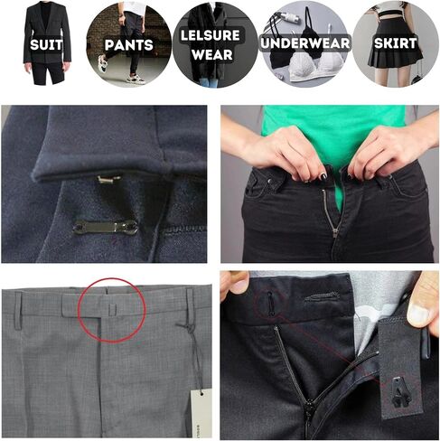 Hook and Eye Closures 4 Pcs Metal Hook and Eye for Clothig Pants Skirt Bra Trousers Dress DIY Craft in Kuwait