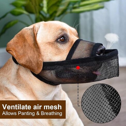 Crazy Felix Dog Muzzle Anti Eating for Small Medium Large Dogs, M, Black in Saudi Arabia