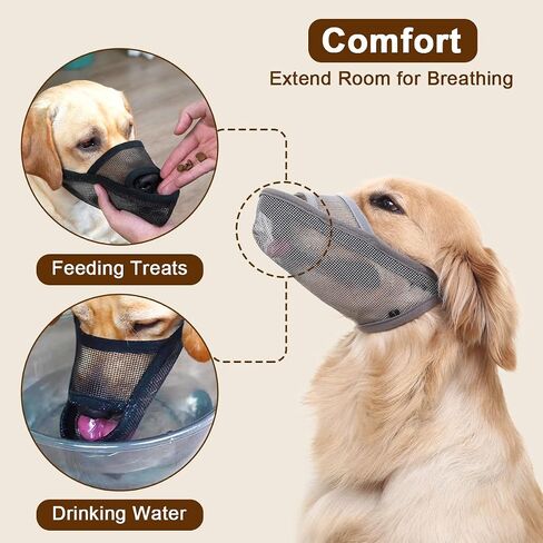 Crazy Felix Dog Muzzle Anti Eating for Small Medium Large Dogs, M, Black in Saudi Arabia