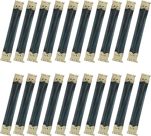 Seimneire 20 PCS 10cm Flex Frame Clasp Hinge Clasp, Internal Clips Coin Purse Clasp Small Metal Clip, Handbag Hardware Clasp Spring Clip for DIY Craft Bag in Saudi Arabia