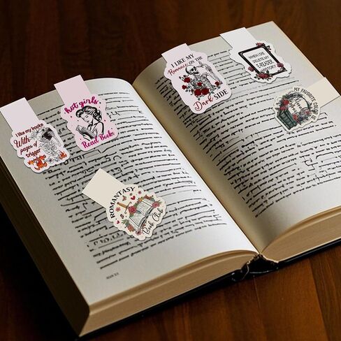 Dark Romance Magnetic Bookmarks: 8 Pcs Funny Magnet Book Page Markers for Reading, Spicy Fairytale Bookmark Clips, Gifts for Women Book Lovers Office School Supplies in Saudi Arabia