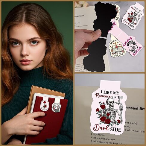 Dark Romance Magnetic Bookmarks: 8 Pcs Funny Magnet Book Page Markers for Reading, Spicy Fairytale Bookmark Clips, Gifts for Women Book Lovers Office School Supplies in Saudi Arabia