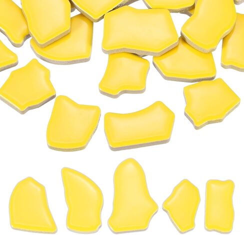 PATIKIL 500g/1.1LB Irregular Ceramics Mosaic Tiles, 0.79"-1.57" Mosaic Stained Tile Broken Porcelain Pieces Stones Bulk for DIY Craft Making Home Decoration, Light Blue in Kuwait