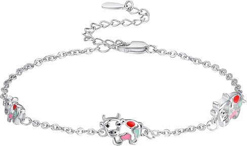 Dreamboat Squirrel Moonstone Bracelet Sterling Silver Moonstone Heart Shaped Squirrel Bracelet Adjustable Squirrel Bracelet Jewelry Gift for Women in Saudi Arabia