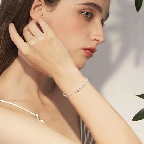 Dreamboat Squirrel Moonstone Bracelet Sterling Silver Moonstone Heart Shaped Squirrel Bracelet Adjustable Squirrel Bracelet Jewelry Gift for Women in Saudi Arabia