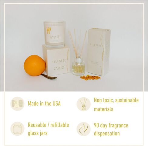 Welcome Home Reed Diffusers, Oil Diffusers for Home, Premium Fragrance Oil Air Freshener, Tart Lemon Fragrance with Spiced Notes of Cinnamon & Clove (6.7 Fl Oz) in Saudi Arabia