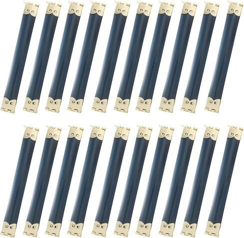 Seimneire 20 PCS 10cm Flex Frame Clasp Hinge Clasp, Internal Clips Coin Purse Clasp Small Metal Clip, Handbag Hardware Clasp Spring Clip for DIY Craft Bag in Saudi Arabia