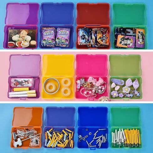 Haundry Photo Storage Box with 16 Inner 4" x 6" Photo Case, Portable Storage Organizer with Handle Craft Keeper for Picture, Stickers, Stamps, Screws, Hair Clips, Colored in Kuwait