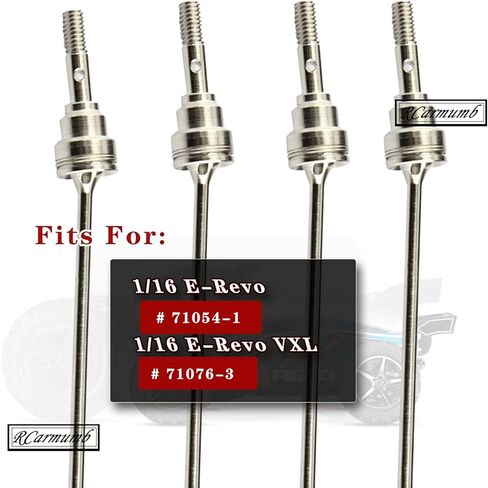 Drive Shaft CVD Upgrades Part for 1/16 e-revo #7151X, 4pcs Front Rear Harden Steel #45 Upgrades Parts Hop-up,Silver in Kuwait