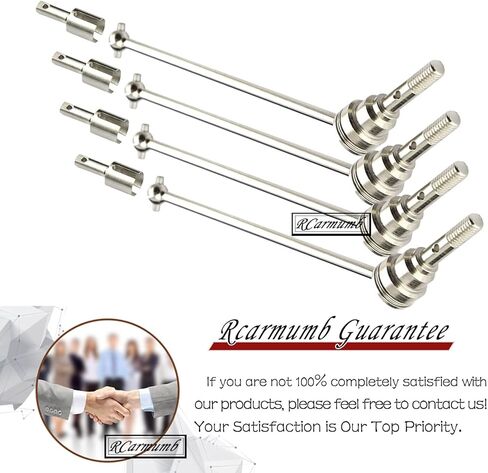 Drive Shaft CVD Upgrades Part for 1/16 e-revo #7151X, 4pcs Front Rear Harden Steel #45 Upgrades Parts Hop-up,Silver in Kuwait