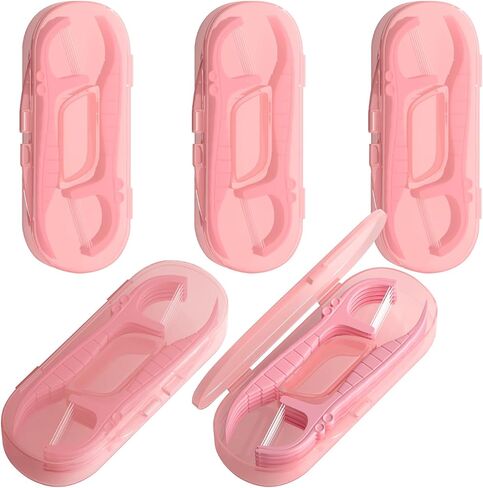 Holy Rose Dental Floss Dispenser with 100 Picks - Flossers Case with 200 Floss Sticks,Mint Flavored,Dual-Line Design,is Perfect Tool for Teeth Cleaning. in Kuwait