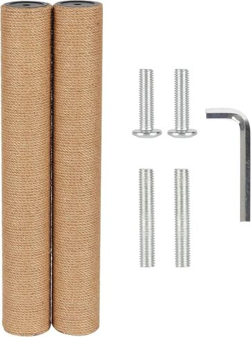 7.4cm 2.91in Diameter Cat Tree Scratching Post Replacement Jute Pole Parts for Cat Tower (15.75in/40cm, M10*2poles) in Kuwait