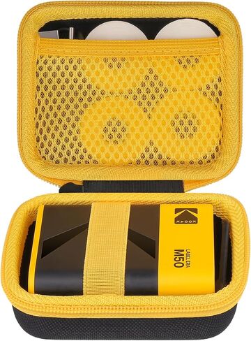 استبدال حالة Khanka Hard Case لجهاز صانع الملصقات Kodak Label Era M50 ، Case فقط (أصفر) in Kuwait