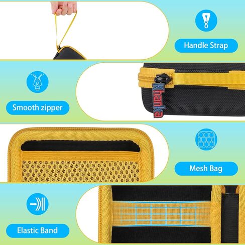 استبدال حالة Khanka Hard Case لجهاز صانع الملصقات Kodak Label Era M50 ، Case فقط (أصفر) in Kuwait
