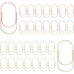 مقاطع Jumbo Paper 30 PCS 2 "Big Gold Paperclips Rose Gold Clips Clips Metallic Paperclip لتوريد المكتب